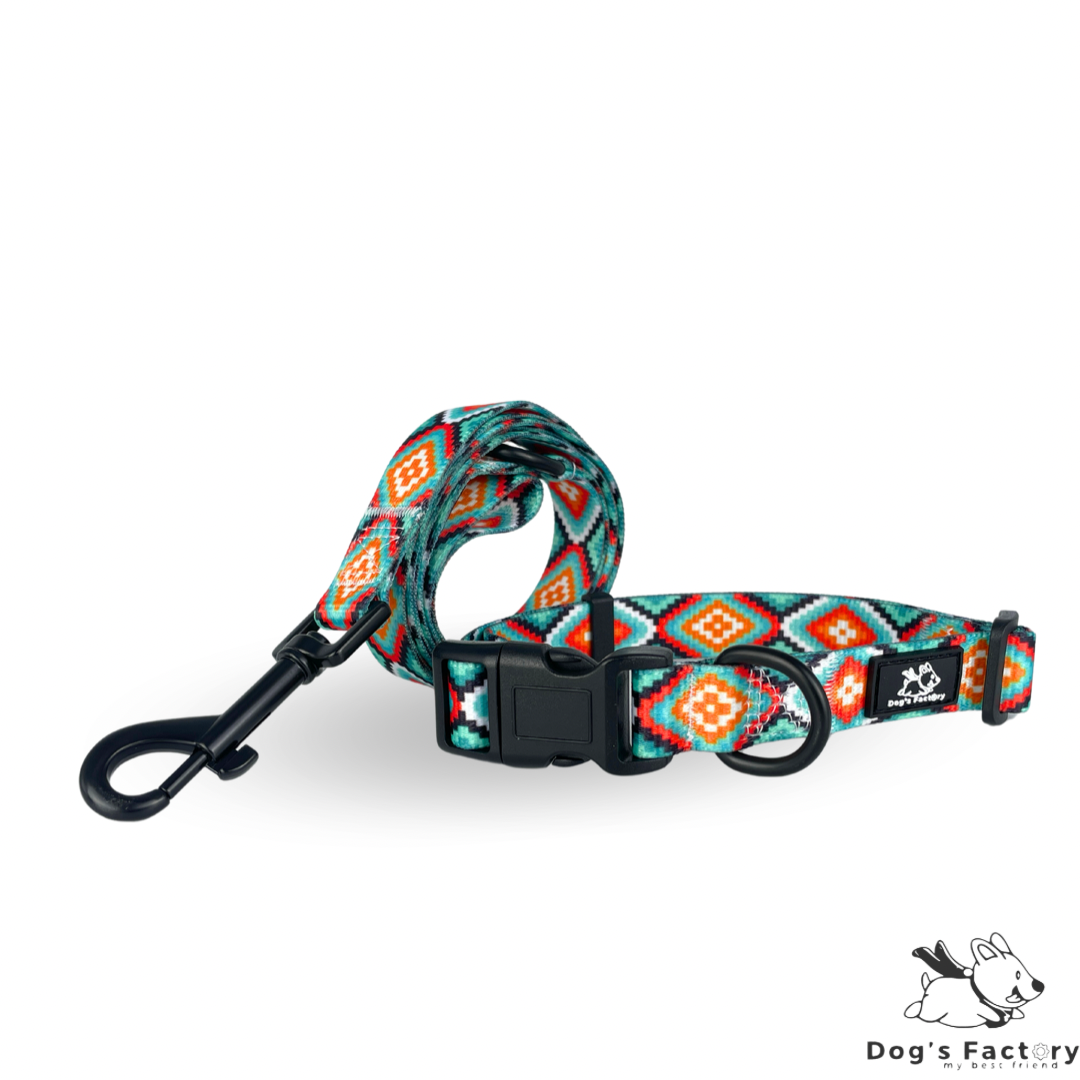 Fatti A Mano Collare Nero E Marrone Cane In Pelle E Set Di Piombo Italia - Foto 2